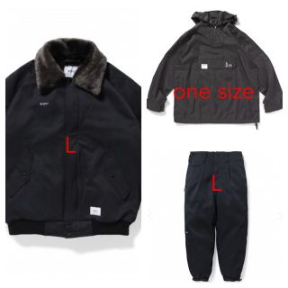 ダブルタップス(W)taps)のwtaps 寅壱 3点セット L ジャケット パンツ アノラック black(ブルゾン)