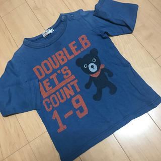 ダブルビー(DOUBLE.B)のDOUBLE.B☆ロングTシャツ サイズ90☆ダブルビー(Tシャツ/カットソー)