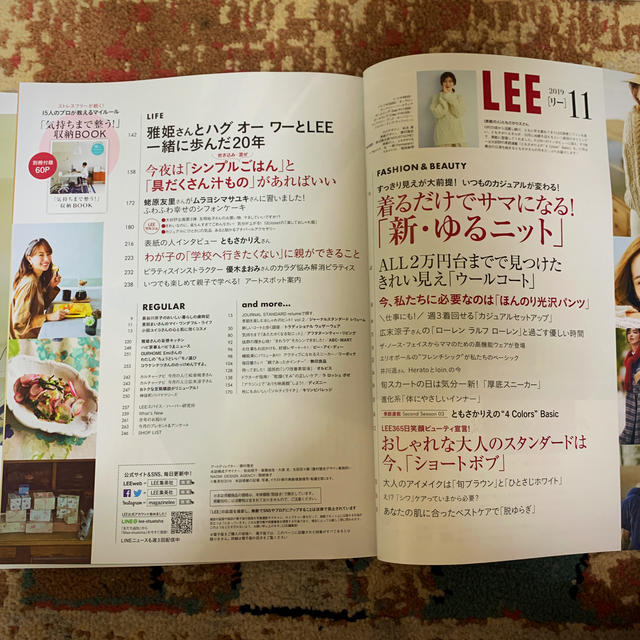 集英社(シュウエイシャ)のコンパクト版 LEE (リー) 2019年 11月号  エンタメ/ホビーの雑誌(ファッション)の商品写真