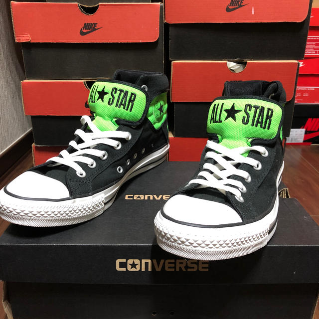 CONVERSE(コンバース)のディスパーズレイ様専用🍀converse 蛍光色グリーン🍀 メンズの靴/シューズ(スニーカー)の商品写真