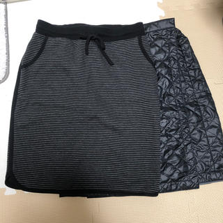 ユニクロ(UNIQLO)のユニクロ　裏ボアスカート&オーバースカート(ひざ丈スカート)