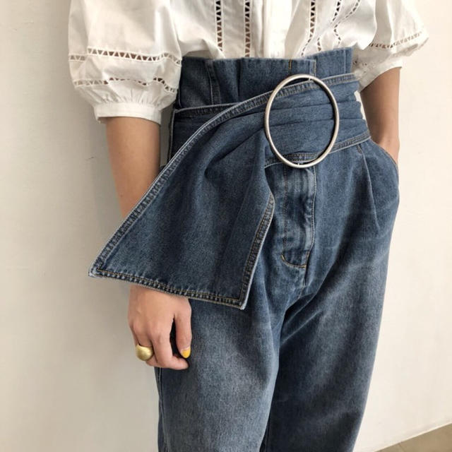 Ameri VINTAGE(アメリヴィンテージ)のsolov SASH BELT DENIM   レディースのパンツ(デニム/ジーンズ)の商品写真