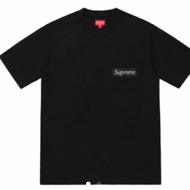 【新品未使用】Supreme ストライプ　メッシュポケットTシャツ