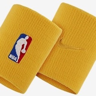 ナイキ(NIKE)の新品 NIKE ナイキ NBA wristbands リストバンド イエロー(バスケットボール)
