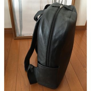 【定価3.2万】美品✨モレスキン　オールレザー　本革　ビジネスリュック　黒