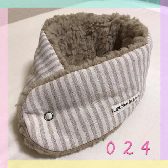 品多く 024:ハンドメイドマフラー ふわふわボア ネックウォーマー