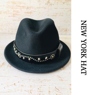 ニューヨークハット(NEW YORK HAT)のNEW YORK HAT ニューヨークハット 中折れ ハット 帽子 ブラック(ハット)