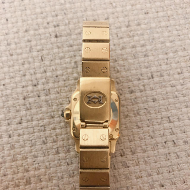 Cartier(カルティエ)のCARTIER 金無垢 サントスガルベSM レディースウォッチ 腕時計 K18 レディースのファッション小物(腕時計)の商品写真