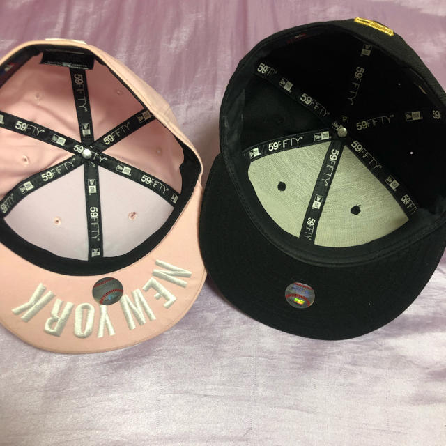 NEW ERA(ニューエラー)のニューエラ 中古 2点セット キッズ ダンス スケボー 送料込み  キッズ/ベビー/マタニティのこども用ファッション小物(帽子)の商品写真