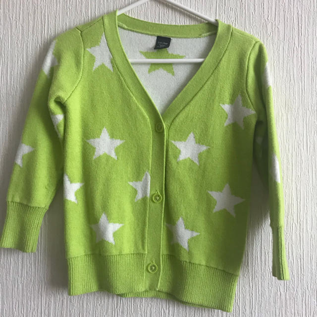 babyGAP(ベビーギャップ)のbaby gap 星柄カーディガン キッズ/ベビー/マタニティのキッズ服男の子用(90cm~)(カーディガン)の商品写真