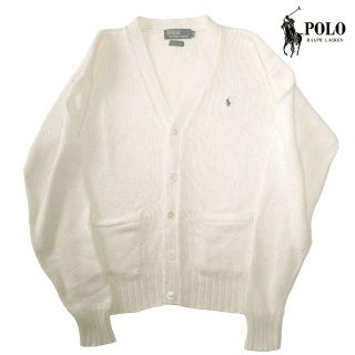 ポロラルフローレン(POLO RALPH LAUREN)のPOLO by Ralph Lauren ロゴ入りコットンニットカーディガン(カーディガン)