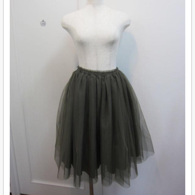 Ungrid(アングリッド)の新品♡ハイウエストチュールスカート レディースのスカート(ひざ丈スカート)の商品写真