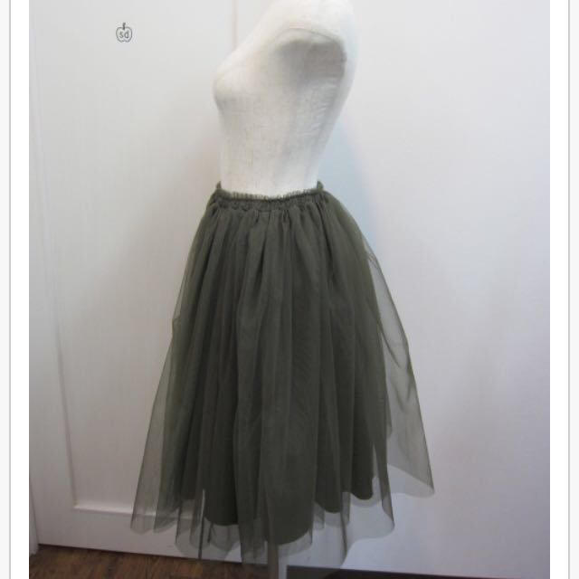 Ungrid(アングリッド)の新品♡ハイウエストチュールスカート レディースのスカート(ひざ丈スカート)の商品写真