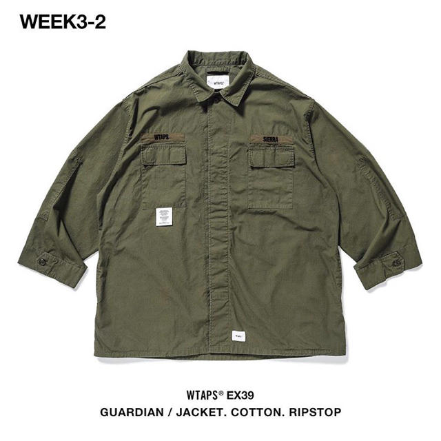 19AW WTAPS GUARDIAN JACKET OD M