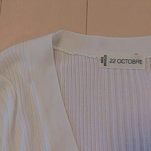 22 OCTOBRE(ヴァンドゥーオクトーブル)のヴァンドゥーオクトーブルリブトップス レディースのトップス(Tシャツ(半袖/袖なし))の商品写真