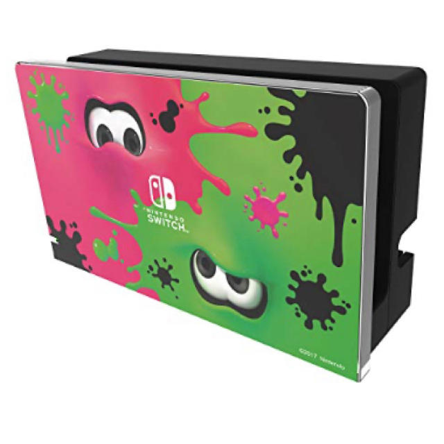 Nintendo Switch(ニンテンドースイッチ)のニンテンドースイッチ　ドックカバー　 スプラトゥーン2 ブラック エンタメ/ホビーのゲームソフト/ゲーム機本体(その他)の商品写真