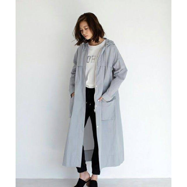AZUL by moussy  ナイロンワッシャーロングコート
