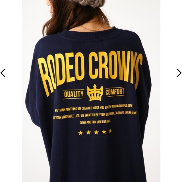 RODEO CROWNS WIDE BOWL(ロデオクラウンズワイドボウル)のベンツのネイビー特別提供価格 レディースのワンピース(ロングワンピース/マキシワンピース)の商品写真