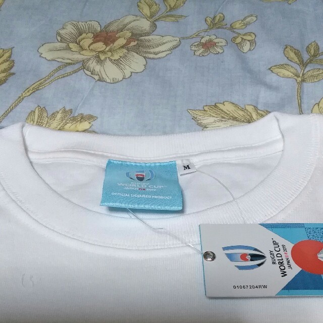 ラグビーワールドカップ２０１９年　オフィシャル　ホワイト　記念Tシャツ　M