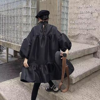 コムデギャルソン(COMME des GARCONS)のインポート  ボリューミィバックリボンワンピース(ひざ丈ワンピース)