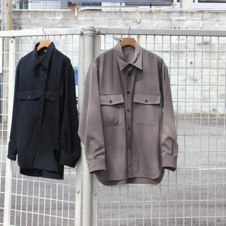 野村周平着用 AURALEE WOOL MAX GABARDINE SHIRT