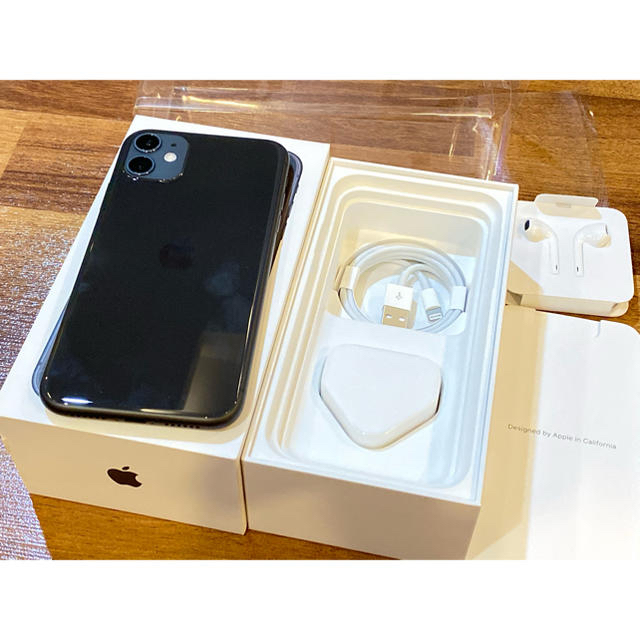Apple(アップル)の美品 iPhone 11 128GB SIMフリー Dual Sim Black スマホ/家電/カメラのスマートフォン/携帯電話(スマートフォン本体)の商品写真