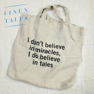 ジャーナルスタンダード(JOURNAL STANDARD)の新品リネンテイルズ✨LINEN TALES プリントロゴ トート 手提げバッグ(トートバッグ)