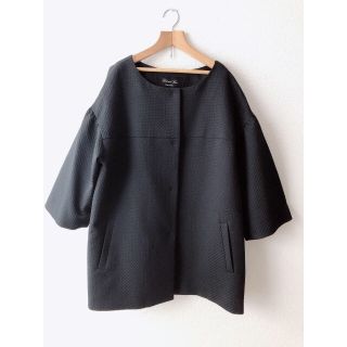 スピックアンドスパン(Spick & Span)の【未使用】Spick & Span シンプルジャケット ノーカラーコート(ノーカラージャケット)