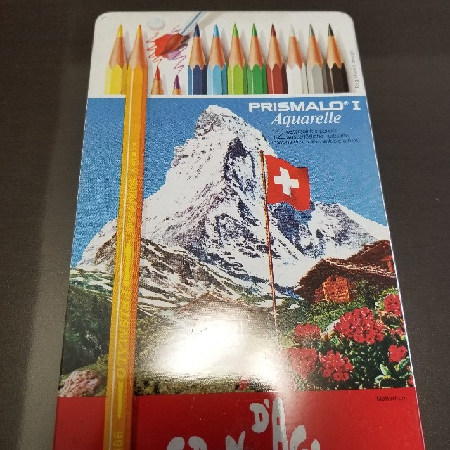 CARAN d'ACHE(カランダッシュ)のカランダッシュ　色鉛筆　12色 エンタメ/ホビーのアート用品(色鉛筆)の商品写真