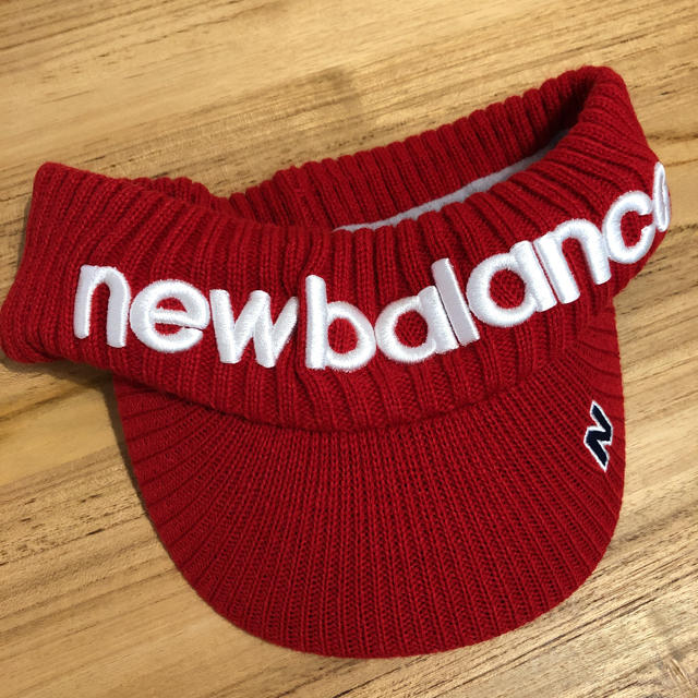 New Balance(ニューバランス)のニューバランス　ゴルフ　ニットサンバイザー　新品 レディースの帽子(ニット帽/ビーニー)の商品写真