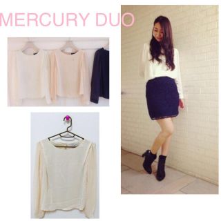 マーキュリーデュオ(MERCURYDUO)の異素材ミックスブラウス♡(シャツ/ブラウス(長袖/七分))