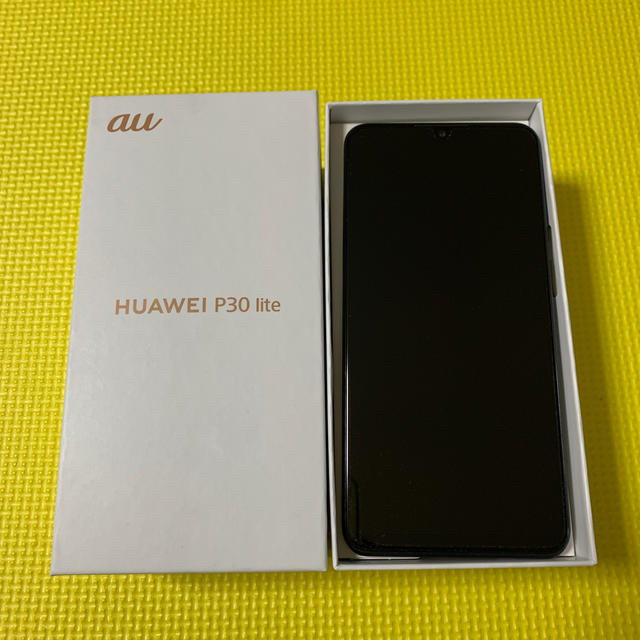 au 版 HUAWAI P30 lite premium ブラック SIMフリー スマートフォン本体