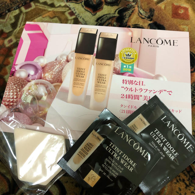 LANCOME(ランコム)のランコム ファンデーション サンプル タンイドル スポンジ 付き コスメ/美容のベースメイク/化粧品(ファンデーション)の商品写真