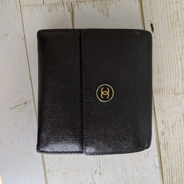 シャネル　CHANEL　ミニ財布　ダブルホック