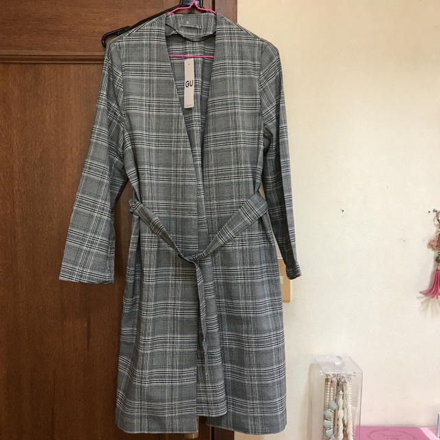 Gu Gu チェックガウンコートの通販 By Miーmama S Shop ジーユー Gu Gu チェックガウンコートの通販 By Miーmama S Shop ジーユー
