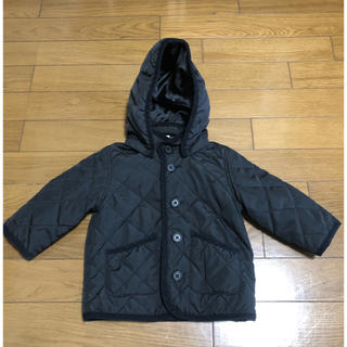 ムジルシリョウヒン(MUJI (無印良品))の無印良品　ベビー　中綿ジャケット　サイズ80 黒(ジャケット/コート)