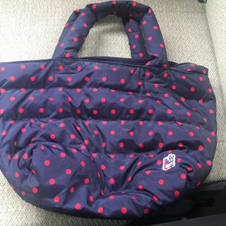 ルートート(ROOTOTE)のROOTOTE ネイビー✖️レッドドット(トートバッグ)