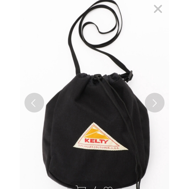 KELTY(ケルティ)の10/21まで値下げ！新品♡ケルティ 巾着ショルダー M ブラック メンズのバッグ(ショルダーバッグ)の商品写真