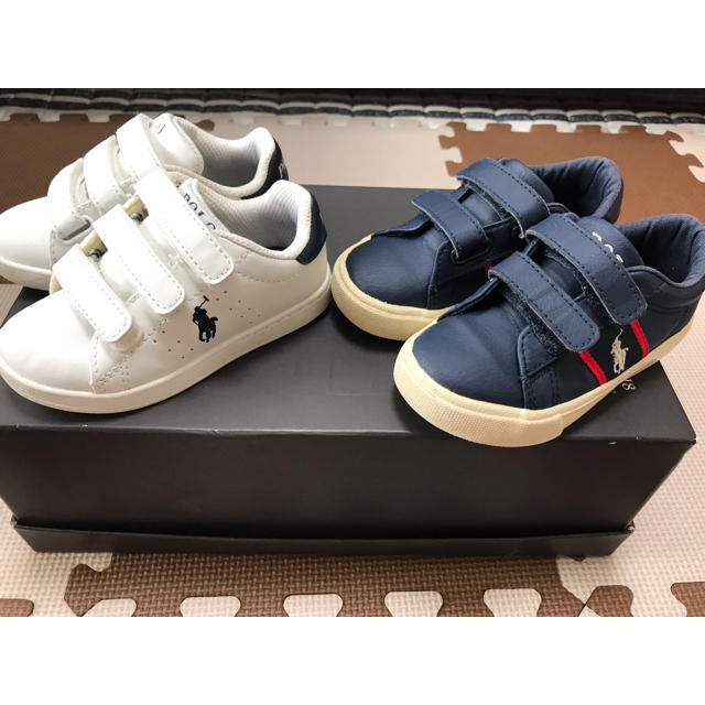 POLO RALPH LAUREN(ポロラルフローレン)のお値下げ！ラルフ  スニーカー  ２足セット  キッズ キッズ/ベビー/マタニティのベビー靴/シューズ(~14cm)(スニーカー)の商品写真