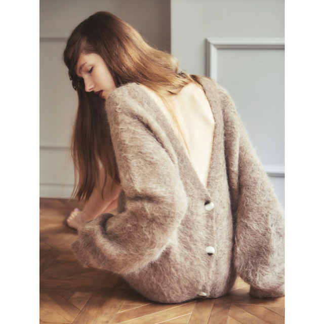 Rosary moon - Rosarymoon Alpaca 2way Cardigan MOCHAの通販 by Rosary moon - Rosarymoon Alpaca 2way Cardigan MOCHAの通販 by