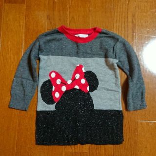 ディズニー(Disney)の美品！babyGAP×ディズニー ミニーマウス ニット 16-24months (ニット)