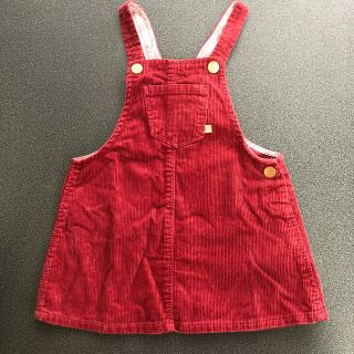 ザラキッズ(ZARA KIDS)の☺︎zara babyコーディュロイサロペットスカート(12-18M)(86)(ワンピース)