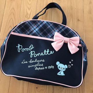 ポンポネット(pom ponette)の新品　ポンポネット 可愛いくまさんリボンのトートバッグ(トートバッグ)