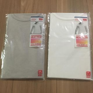 ユニクロ(UNIQLO)の新品未開封ユニクロ UNIQLO ヒートテック半袖100サイズ 2枚セット(下着)