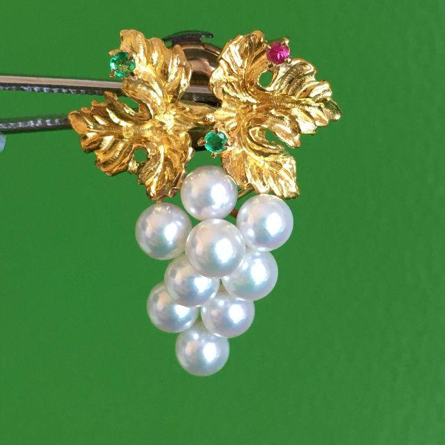 可愛いクリスマスツリーやギフトが! K18YG (真珠)パール5.2mm
