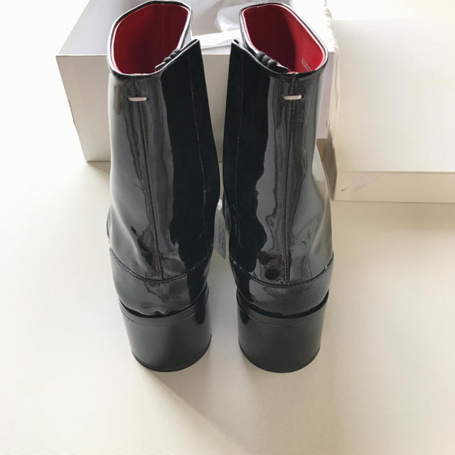 Maison Martin Margiela(マルタンマルジェラ)の新品 Maison Margiela 足袋ブーツ レザー マルジェラ 黒 メンズ メンズの靴/シューズ(ブーツ)の商品写真