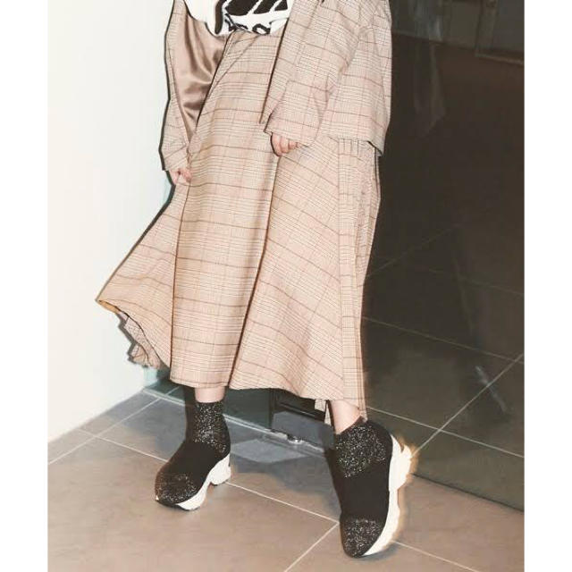 SNIDEL(スナイデル)のSNIDEL オーバーサイズウールジャケット ウールプリーツスカート セット レディースのスカート(ひざ丈スカート)の商品写真