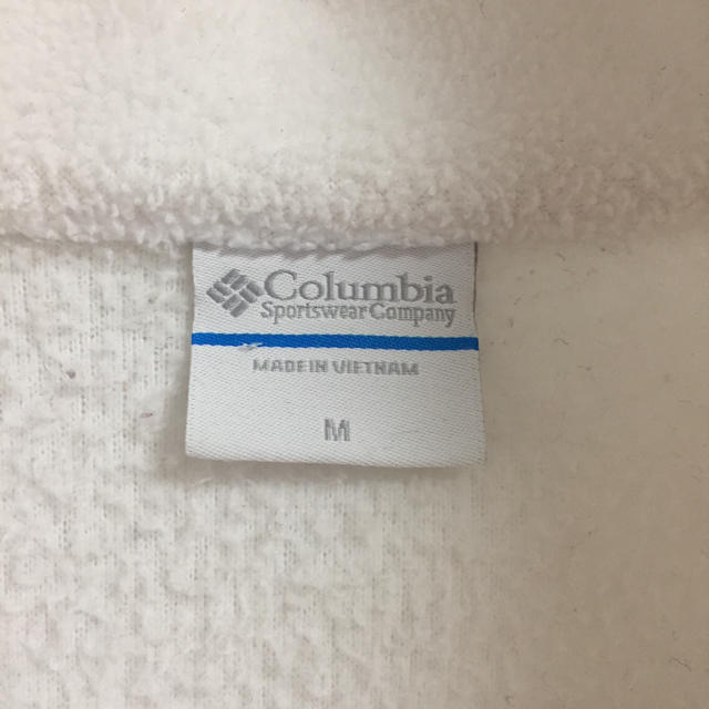 Columbia(コロンビア)のUS 古着 Columbia コロンビア フリース ホワイト 白 レディースのジャケット/アウター(ブルゾン)の商品写真