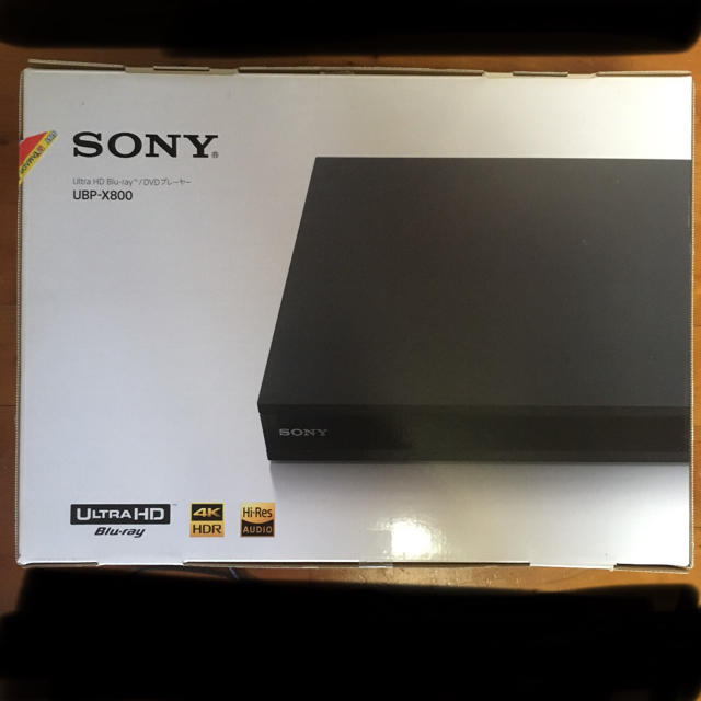 SONY ubp-x800 4K ultra HD Blu-rayプレーヤー スマホ/家電/カメラのテレビ/映像機器(ブルーレイプレイヤー)の商品写真