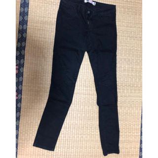 ザラ(ZARA)のZARA  ストレッチパンツ　黒　28(スキニーパンツ)